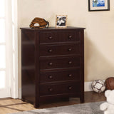 Hae Traditional Solid Wood 5-Drawer Chest by Furniture of America
