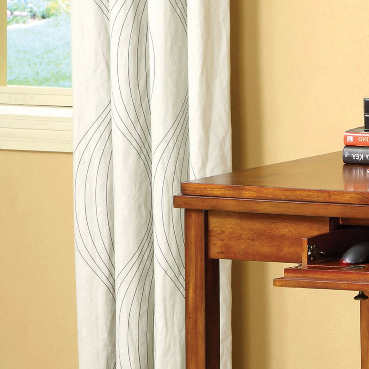 Furniture of America Heritage Oak Solid Wood Console Desk/ Table