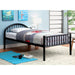 Hind Modern Full Metal Single Arch Panel Kid Bed by Furniture of America