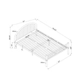 Hind Modern Full Metal Single Arch Panel Kid Bed by Furniture of America