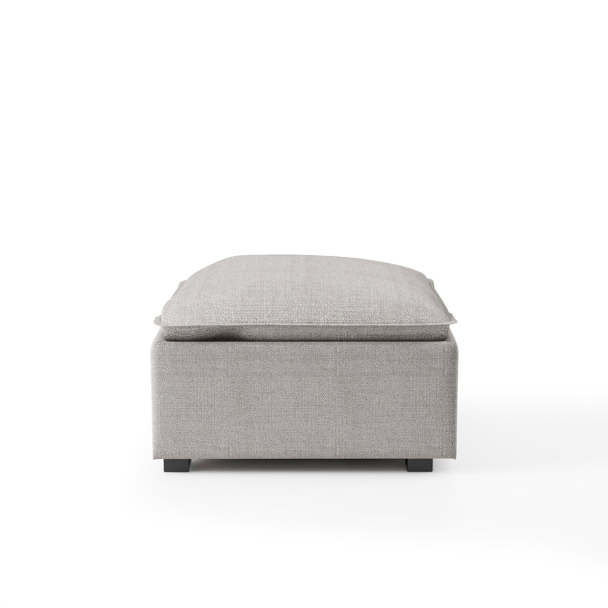 Fren Contemporary Grey Fabric Cocktail Ottoman by Furniture of America