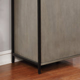 Soby Contemporary 3-Shelf Metal Storage Bookshelf by Furniture of America