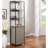 Soby Contemporary 3-Shelf Metal Storage Bookshelf by Furniture of America