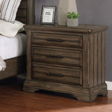 Furniture of America Kete Walnut 2-piece Nightstand and Dresser Set