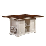 Furniture of America Kis Traditional 3-piece Kitchen Island Set