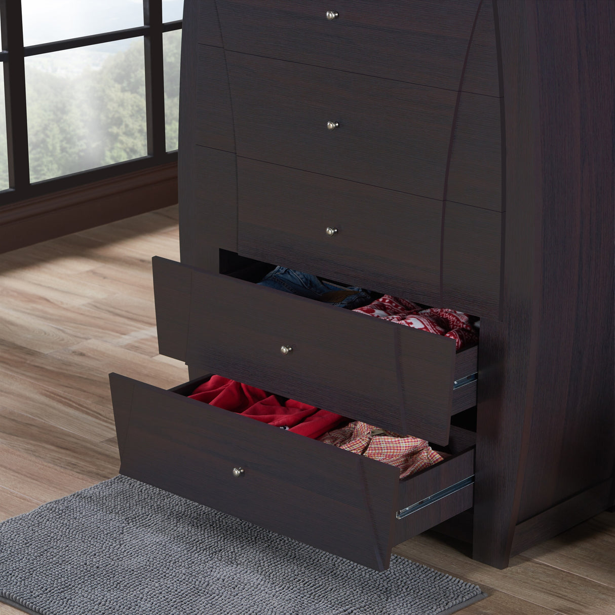 Furniture of America Kish Contemporary 5-drawer Vertical Chest