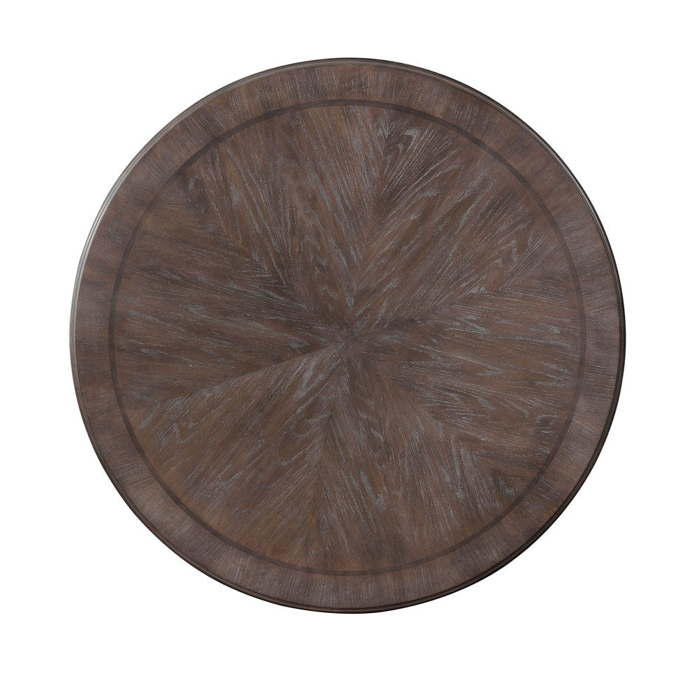 The Gray Barn Cornerways Rustic Brown 60-inch Wood Round Dining Table