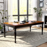 Furniture of America Levole Two-tone 78-inch Expandable Dining Table