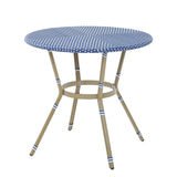 Furniture of America Lidia Blue 40-inch Outdoor Counter Height Table