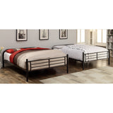 Wila Modern Full over Full Metal Bunk Bed with Ladder by Furniture of America