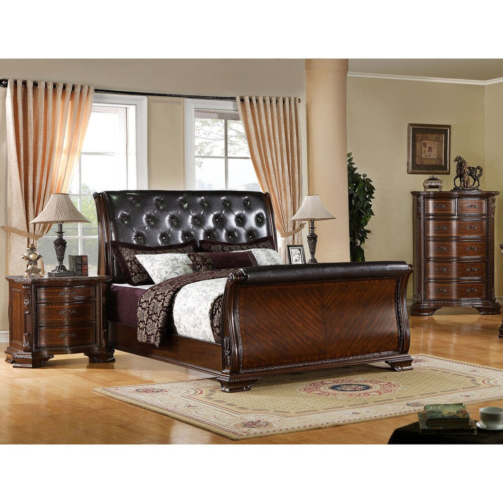 Furniture of America Keb Traditional Cherry 3-piece Bedroom Set