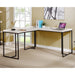 Magnus Industrial 59-inch Metal L-Shape Computer Desk with USB by Furniture of America
