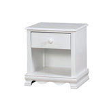 Jevi Transitional Solid Wood 1-Drawer Youth Nightstand by Furniture of America