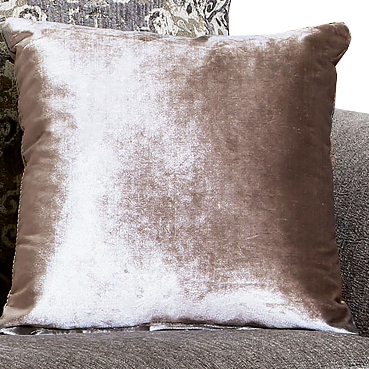 McGahn Traditional Warm Grey Chenille Padded 2-Piece Sofa Set by Furniture of America