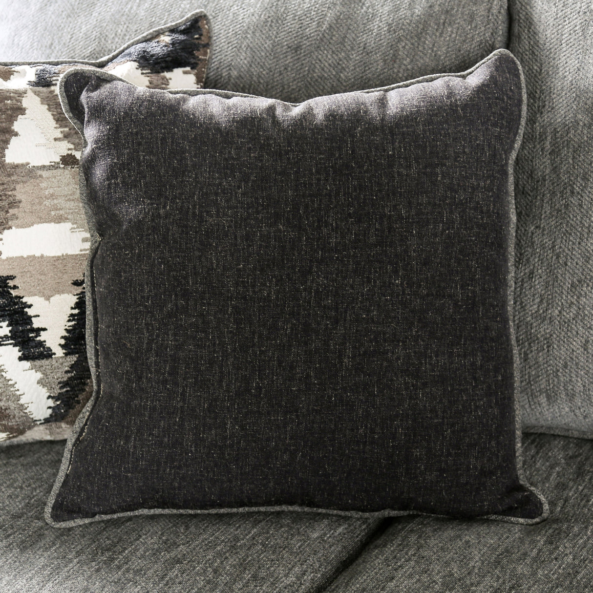 Mecia Transitional Chenille Rolled Arms 2-Piece Sofa Set by Furniture of America