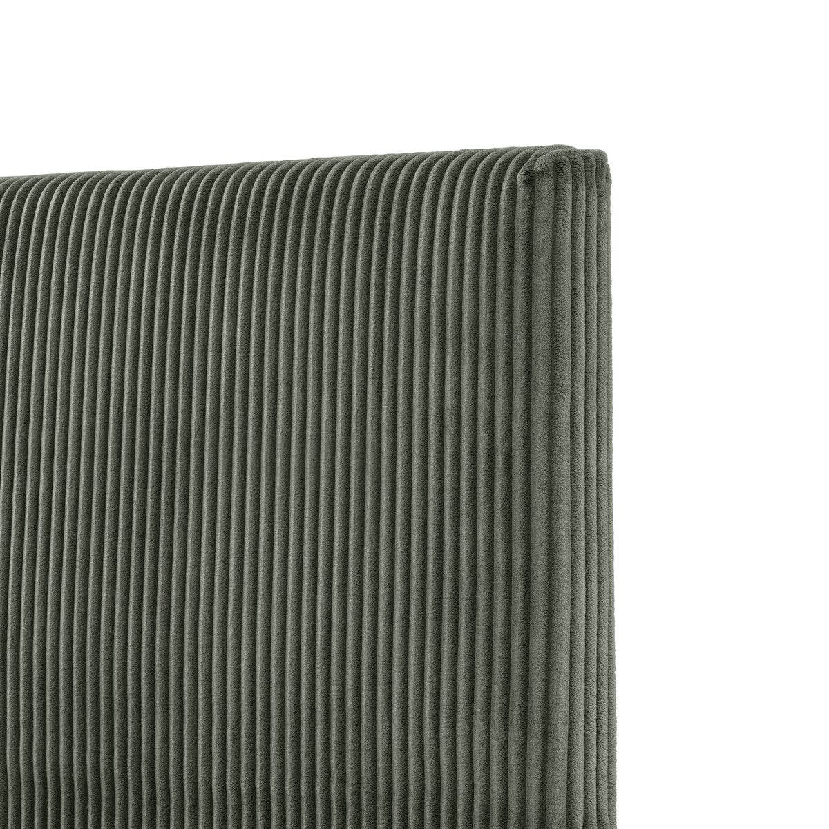 Furniture of America Modern Queen Size Corduroy Washable Bed Slipcover, Bed Headboard & Frame Cover Only