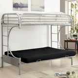 Ning Contemporary Twin Metal Futon Bunk Bed by Furniture of America