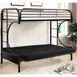 Ning Contemporary Twin Metal Futon Bunk Bed by Furniture of America