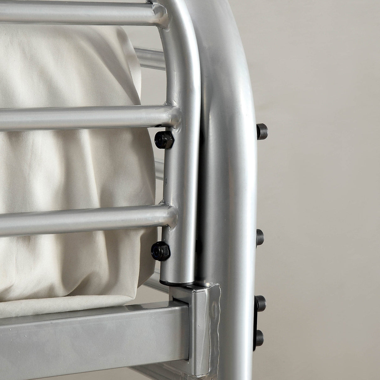Ning Contemporary Twin Metal Futon Bunk Bed by Furniture of America