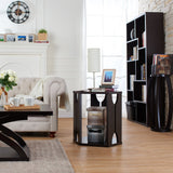 Furniture of America Piko Modern Espresso 23-inch 1-shelf Side Table