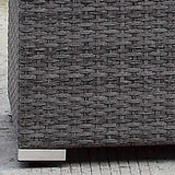 Pyle Contemporary Grey 20-inch Wicker Patio End Table by Furniture of America