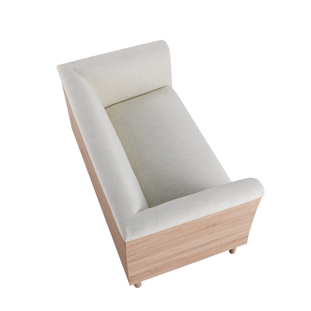 Carson Carrington Idbacka Modern Cream Loveseat