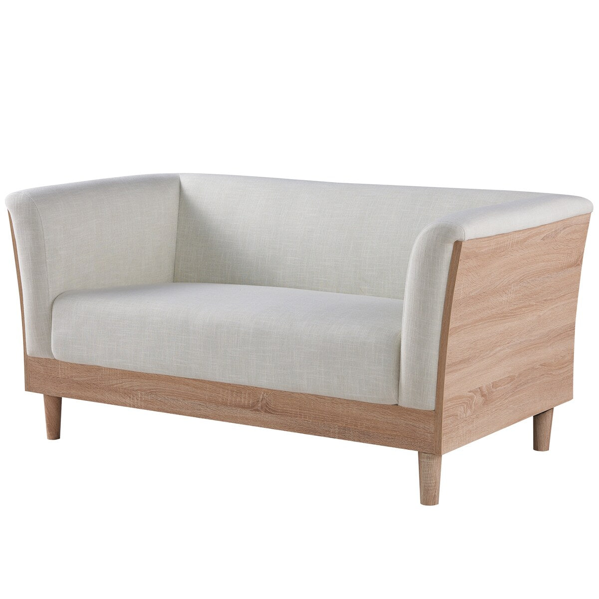 Carson Carrington Idbacka Modern Cream Loveseat