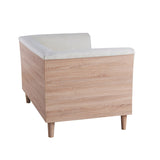Carson Carrington Idbacka Modern Cream Loveseat