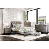 Fika Rustic Grey Wood 2-piece Dresser and Mirror Set by Furniture of America