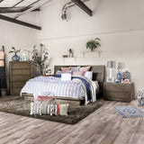 Furniture of America Stur Rustic Walnut Platform 3-piece Bedroom Set