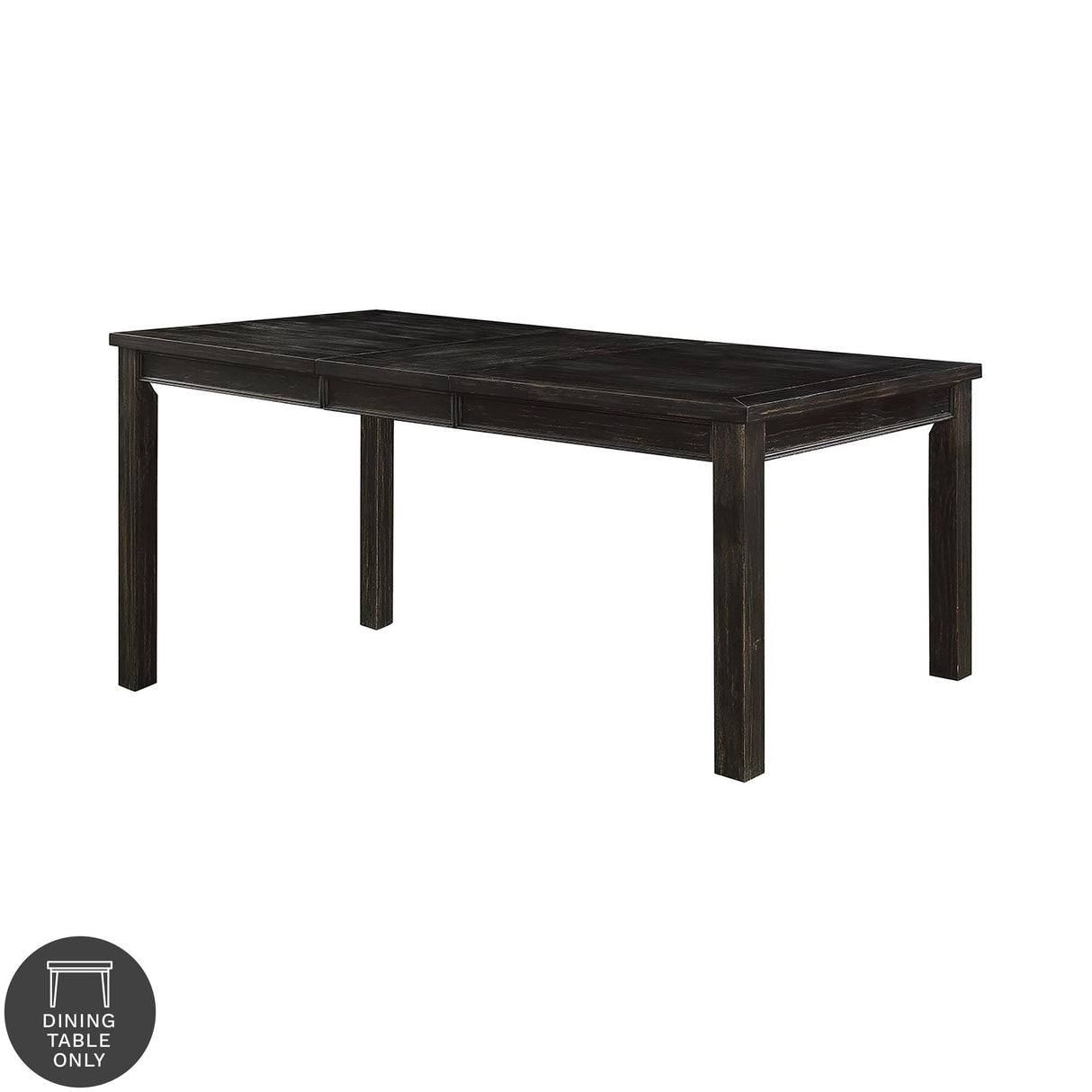 Furniture of America Tays Contemporary Black Solid Wood Dining Table
