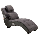 Furniture of America Tianes Contemporary Chaise with Bluetooth Speakers