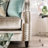 Vynn Transitional Chenille Sloped Arms 2-Piece Living Room Set by Furniture of America