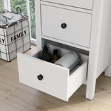 Wal Farmhouse Round Knobs 5-Drawer Storage Chest by Furniture of America