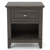 Wese Transitional Grey Wood 3-Piece Sleigh Bedroom Set by Furniture of America