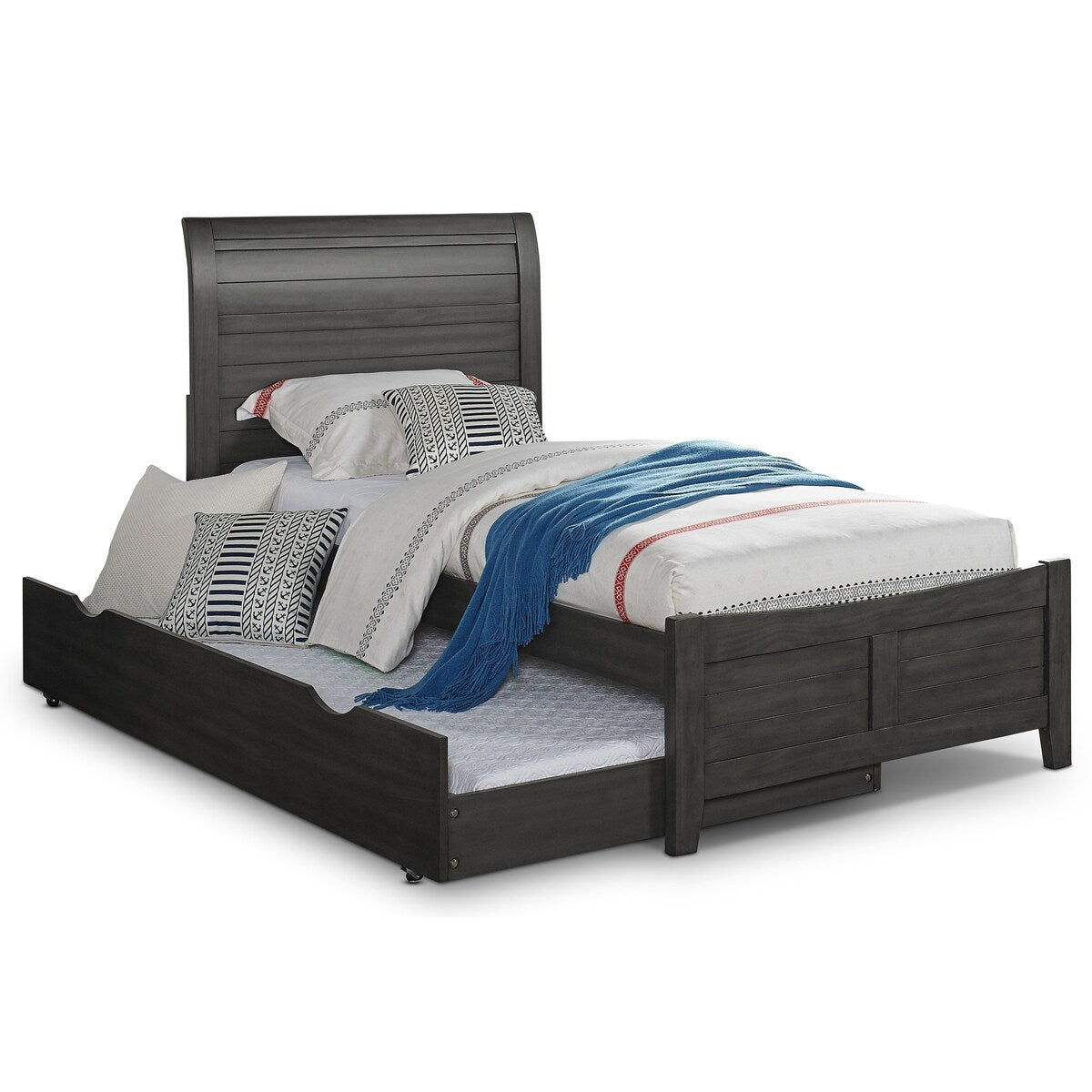 Wese Transitional Grey Wood 3-Piece Sleigh Bedroom Set by Furniture of America