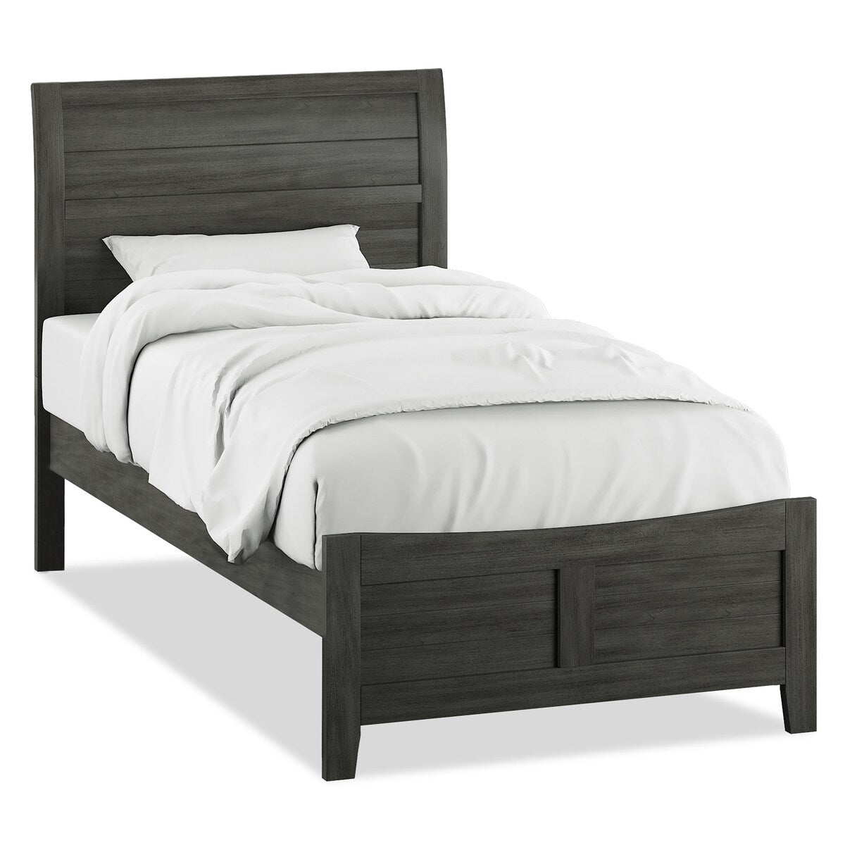 Wese Transitional Grey Wood 4-Piece Sleigh Bedroom Set by Furniture of America