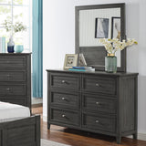Wese Transitional Grey Wood 4-Piece Sleigh Bedroom Set by Furniture of America