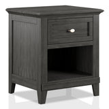 Wese Transitional Grey Wood 4-Piece Sleigh Bedroom Set by Furniture of America