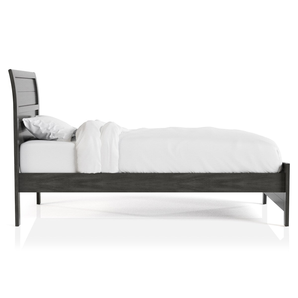 Wese Transitional Grey Wood 4-Piece Sleigh Bedroom Set by Furniture of America