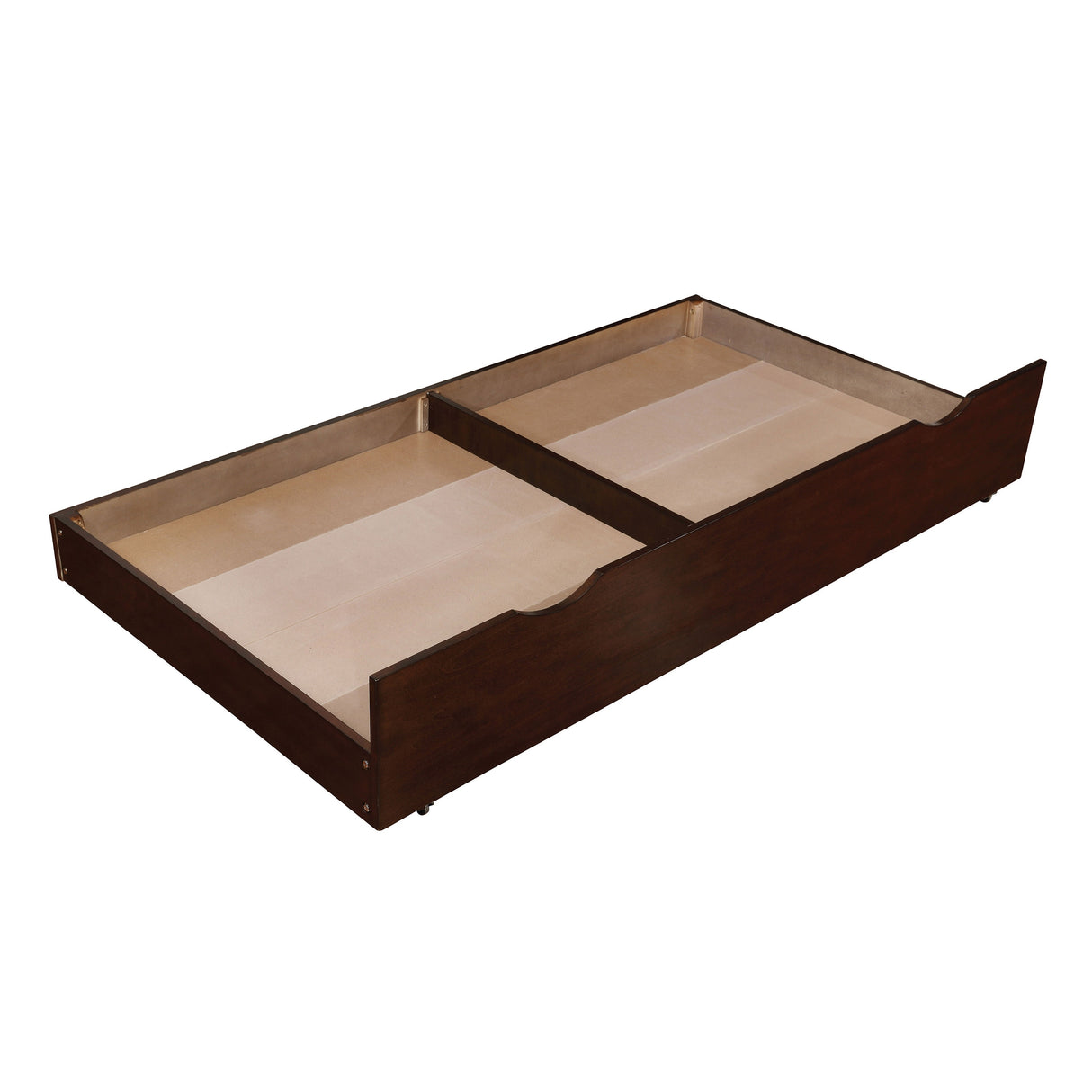 Wese Transitional Brown Cherry Wood Trundle Bed by Furniture of America