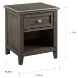 Wese Transitional Grey Wood 3-Piece Sleigh Bedroom Set by Furniture of America