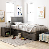 Wese Transitional Grey Wood 3-Piece Sleigh Bedroom Set by Furniture of America
