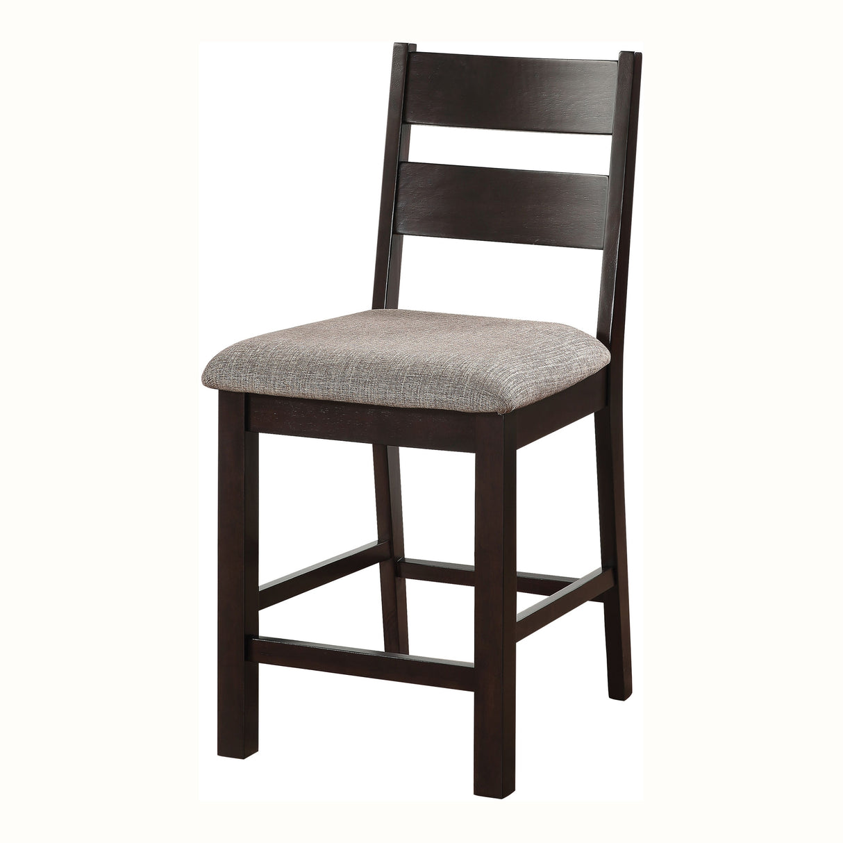 Willingham Farmhouse Espresso Wood Counter Height Chair by Furniture of America (Set of 2)
