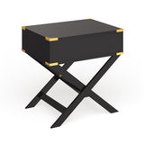 Yore Contemporary 24-inch Solid Wood 1-Drawer Side Table by Furniture of America
