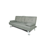 Futon Sofa Bed Sleeper Light Grey Fabric Futon Sofa Bed Convertible Folding