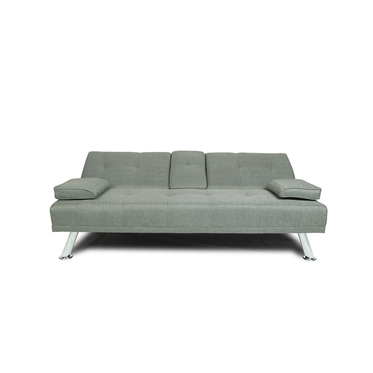 Futon Sofa Bed Sleeper Light Grey Fabric Futon Sofa Bed Convertible Folding