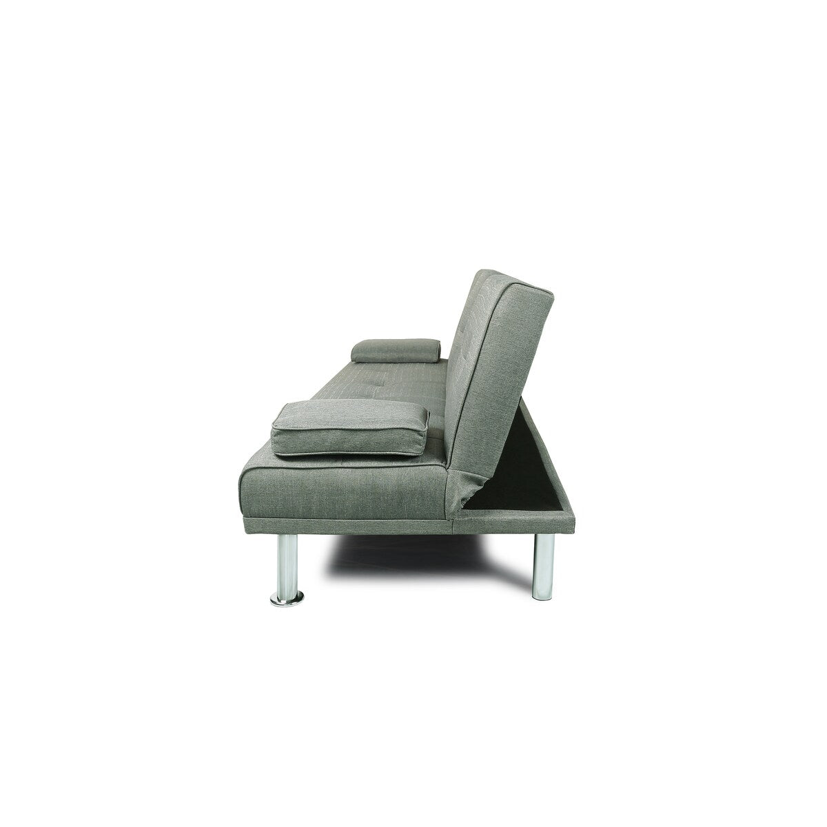 Futon Sofa Bed Sleeper Light Grey Fabric Futon Sofa Bed Convertible Folding