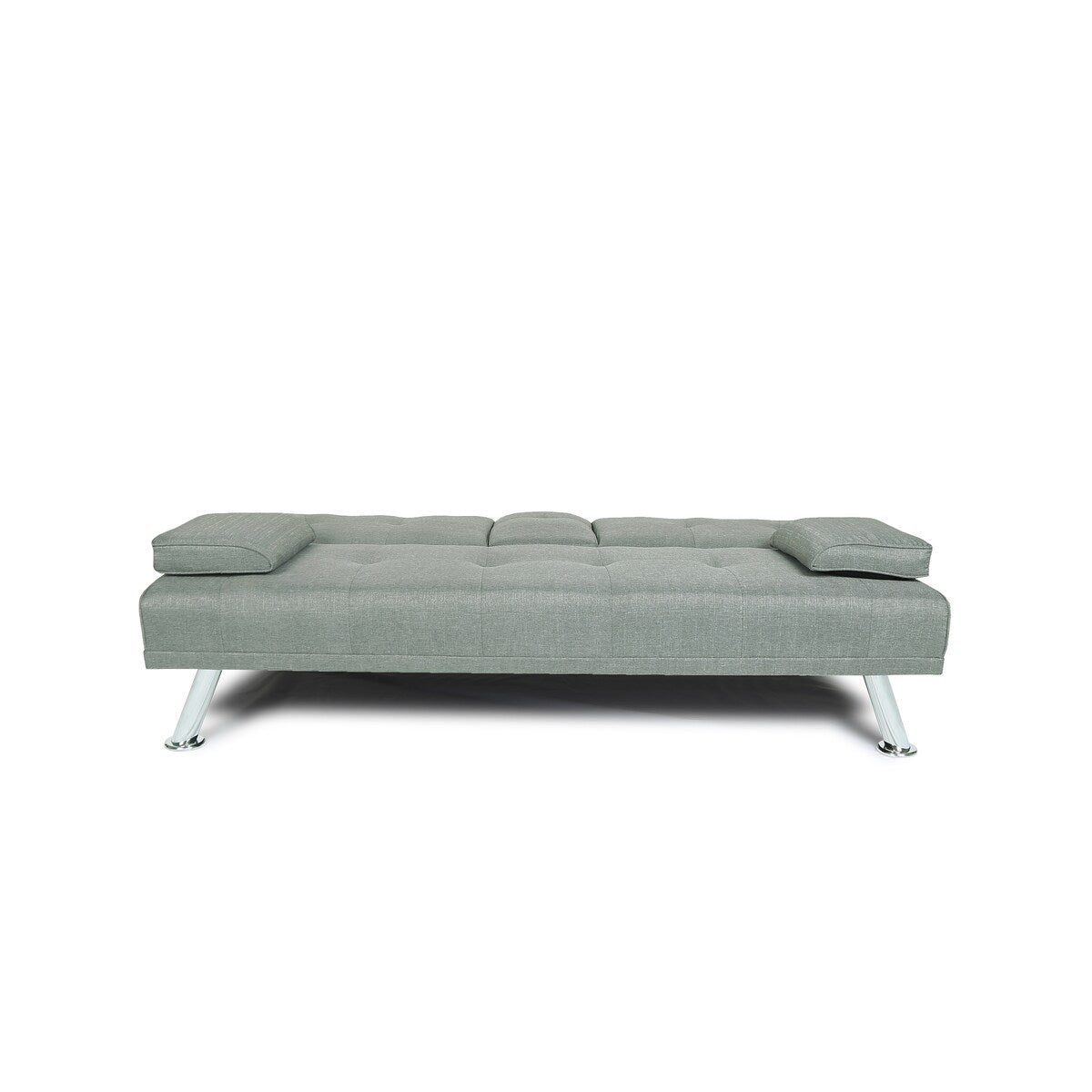 Futon Sofa Bed Sleeper Light Grey Fabric Futon Sofa Bed Convertible Folding