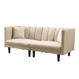 73.62“W Futon Sofa Bed Sleeper With 2 Pillows